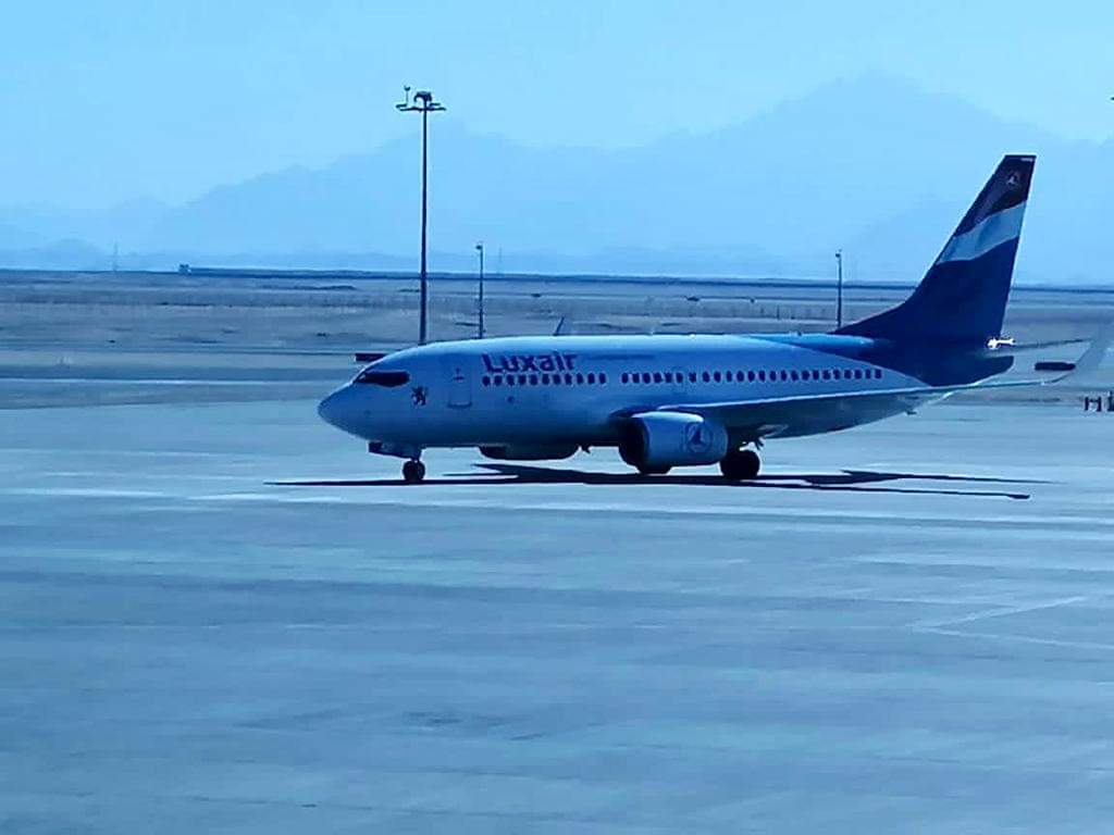مطار الغردقة الدولي يستقبل اولى رحلات شركة (Luxair) القادمة من لوكسمبورج