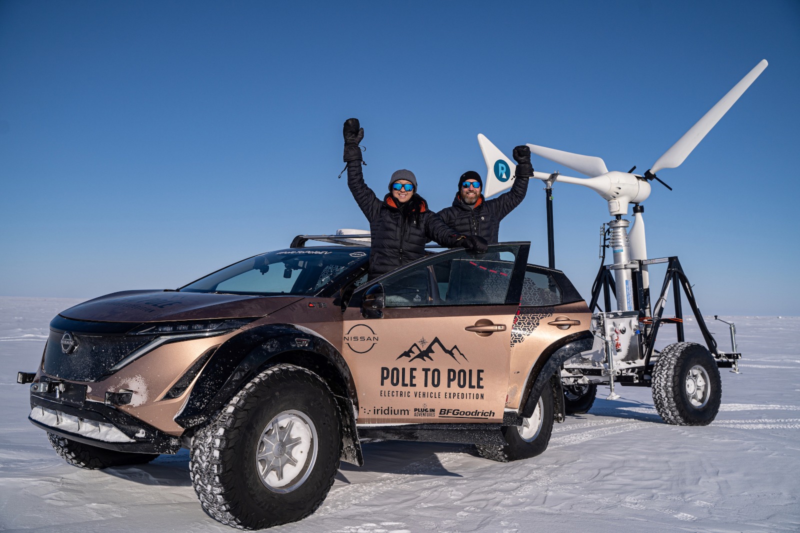 الرحلة الاستكشافية الممتدّة بين قطبي الأرض من الشمالي للجنوبي بسيارة نيسان ARIYA الكهربائية